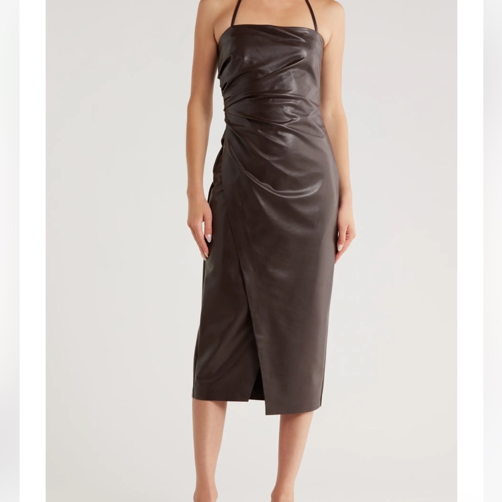 A.L.C. Charlotte dress in vegan leather NWT